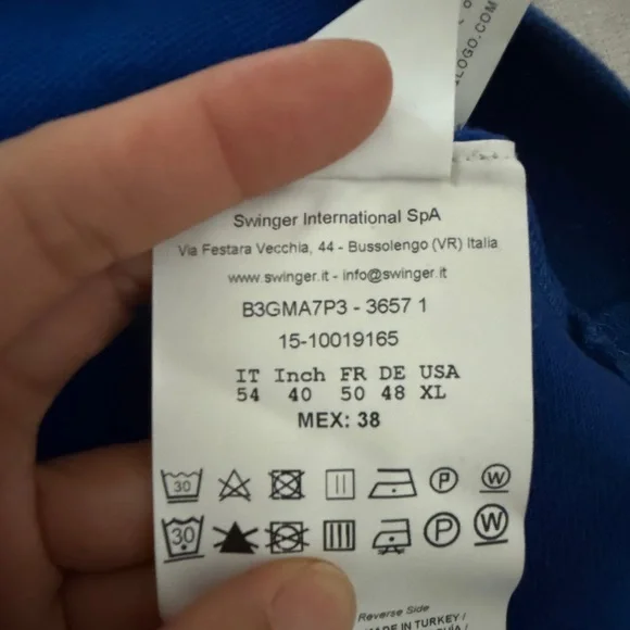 Versace Jeans Collection Royal Blue Men’s Polo Shirt - Picture 4 of 5